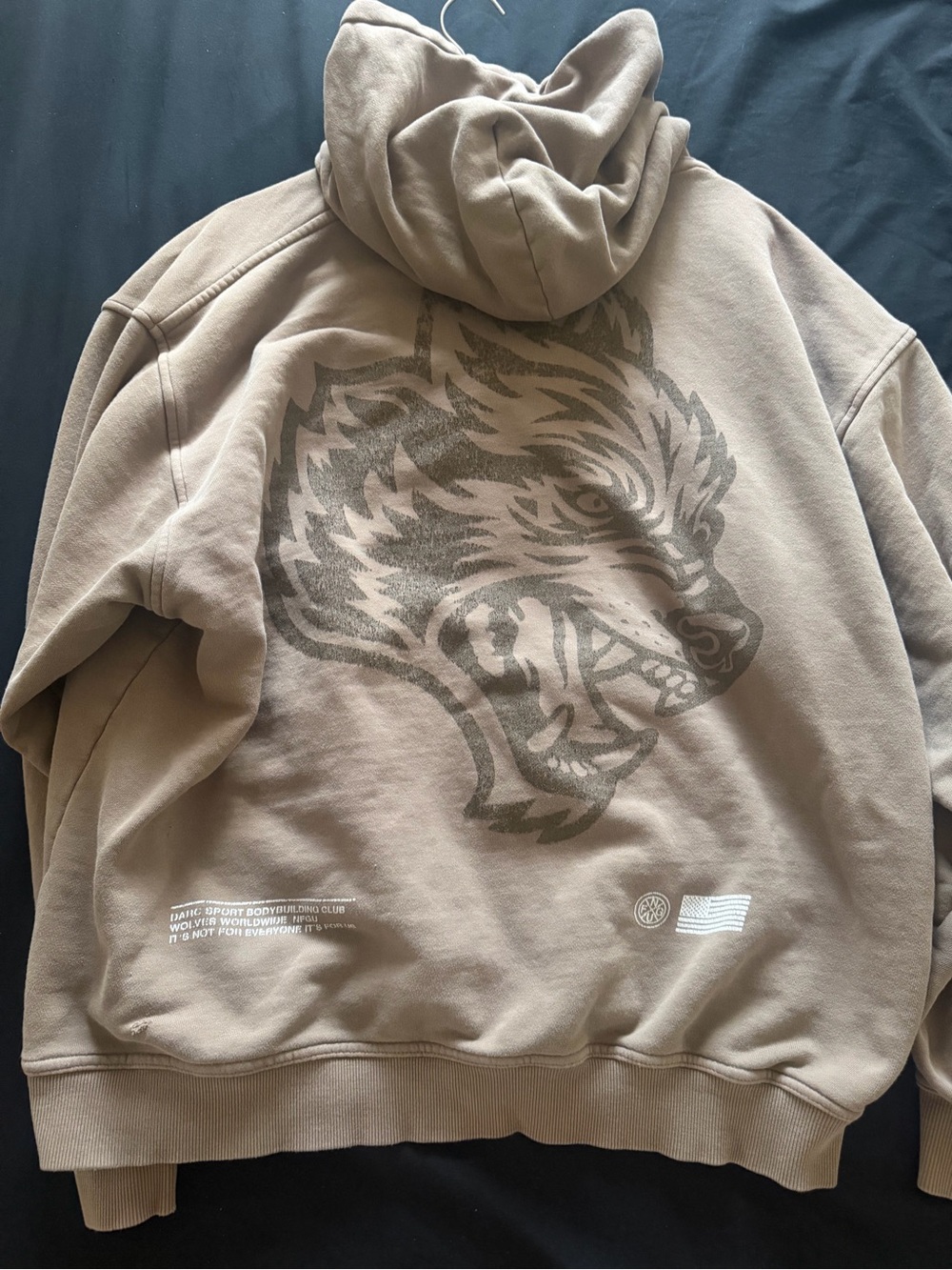 Darc Sport Men's Taupe Pullover Hoodie with Logo